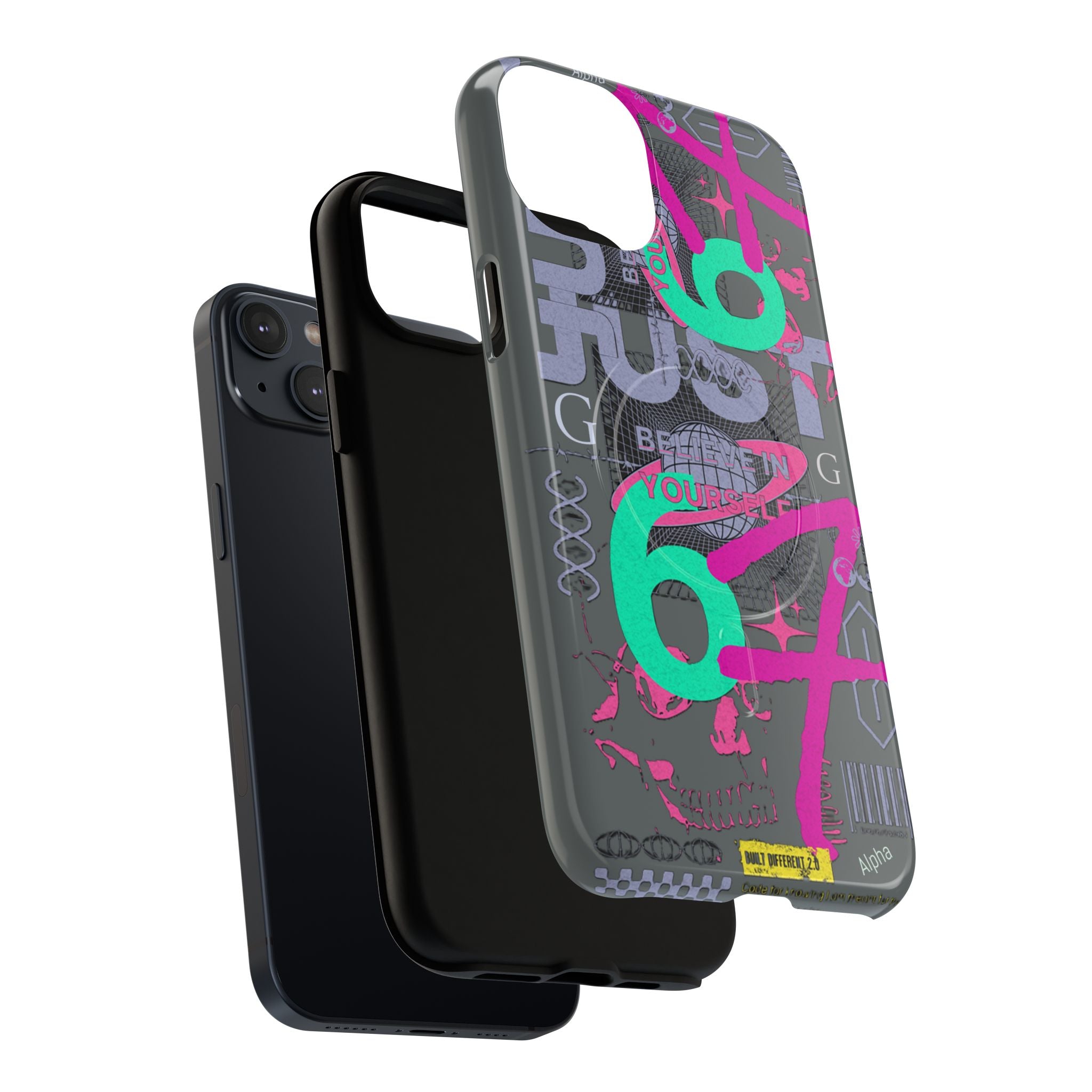 67 Vaporwave Street-Style Phone Case | Rugged Dual-Layer Protection | iPhone 17 Series
