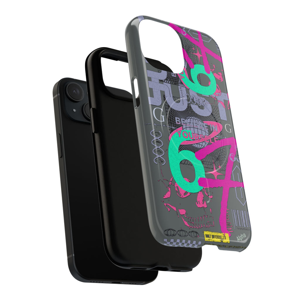 67 Vaporwave Street-Style Phone Case | Rugged Dual-Layer Protection | iPhone 17 Series