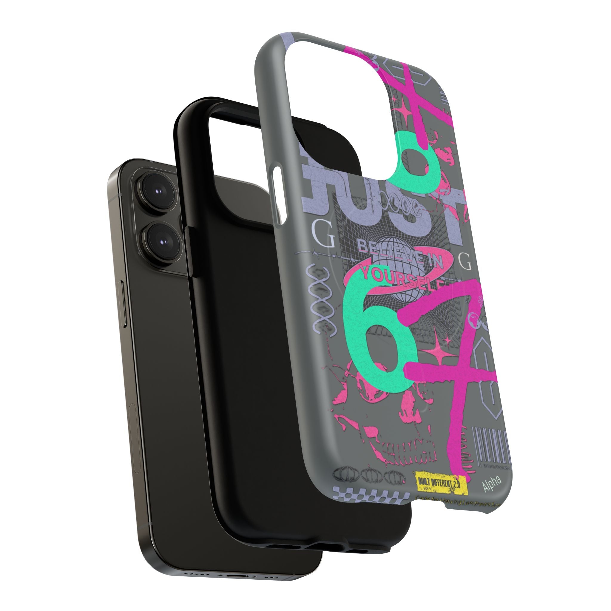 67 Vaporwave Street-Style Phone Case | Rugged Dual-Layer Protection | iPhone 17 Series