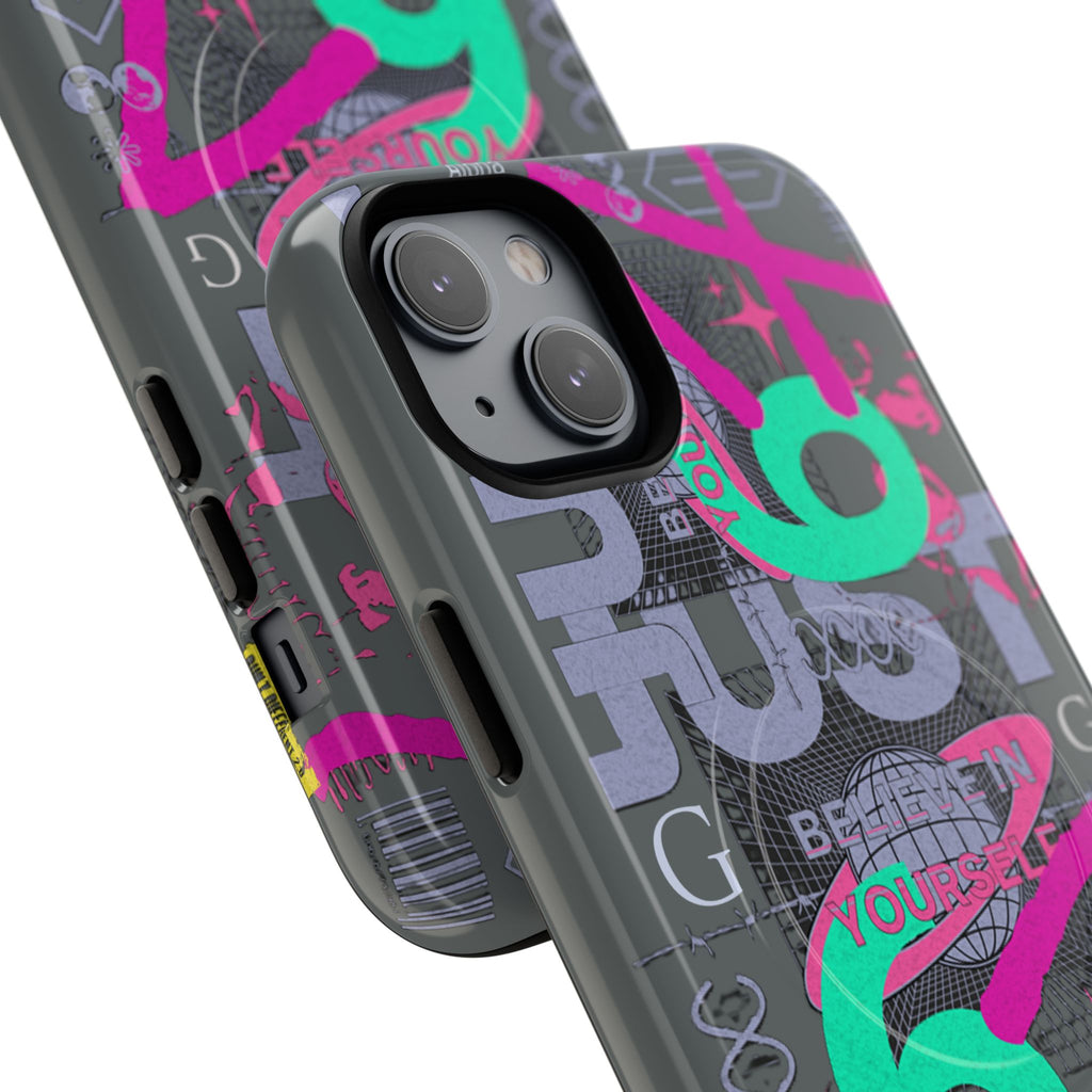67 Vaporwave Street-Style Phone Case | Rugged Dual-Layer Protection | iPhone 17 Series