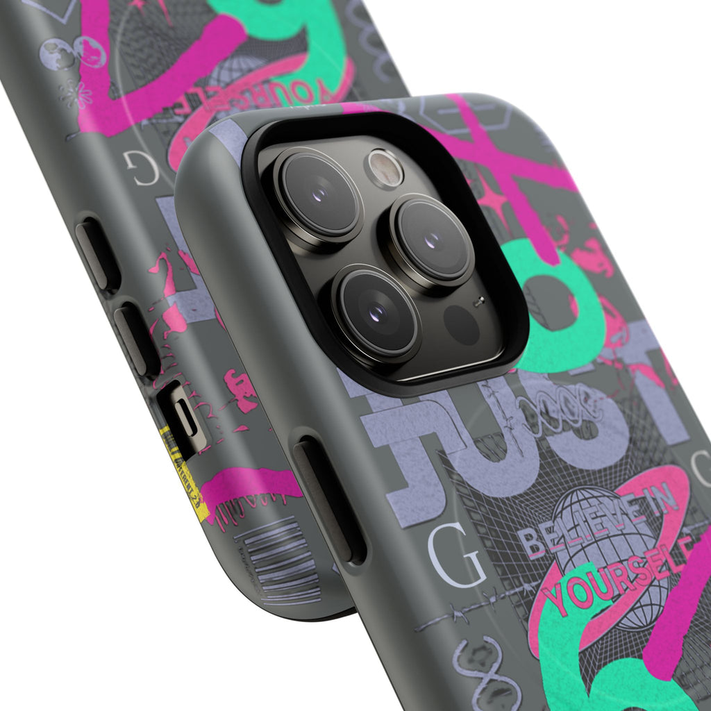 67 Vaporwave Street-Style Phone Case | Rugged Dual-Layer Protection | iPhone 17 Series