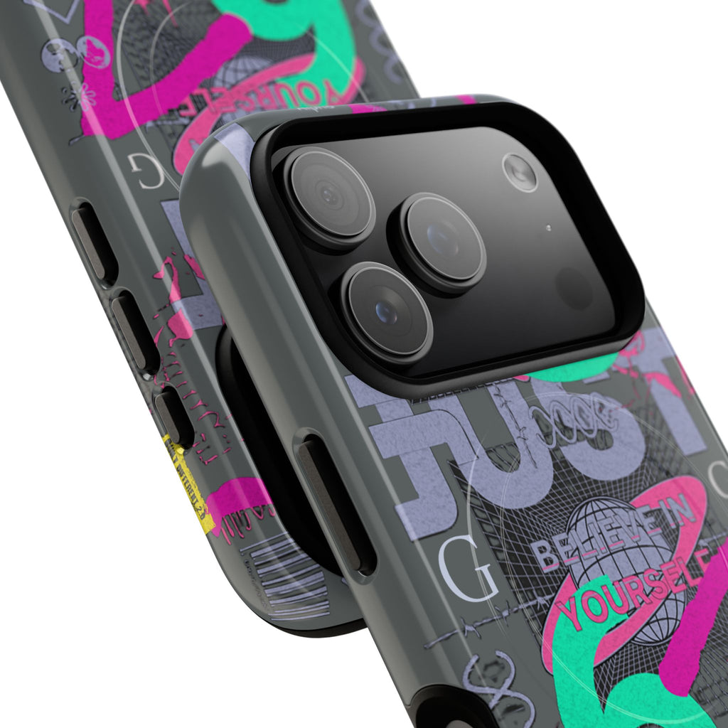 67 Vaporwave Street-Style Phone Case | Rugged Dual-Layer Protection | iPhone 17 Series