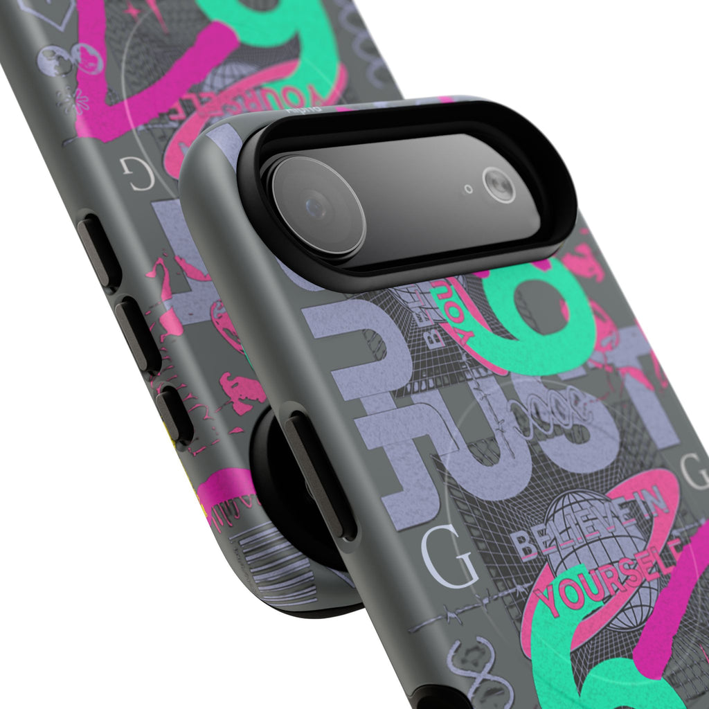 67 Vaporwave Street-Style Phone Case | Rugged Dual-Layer Protection | iPhone 17 Series