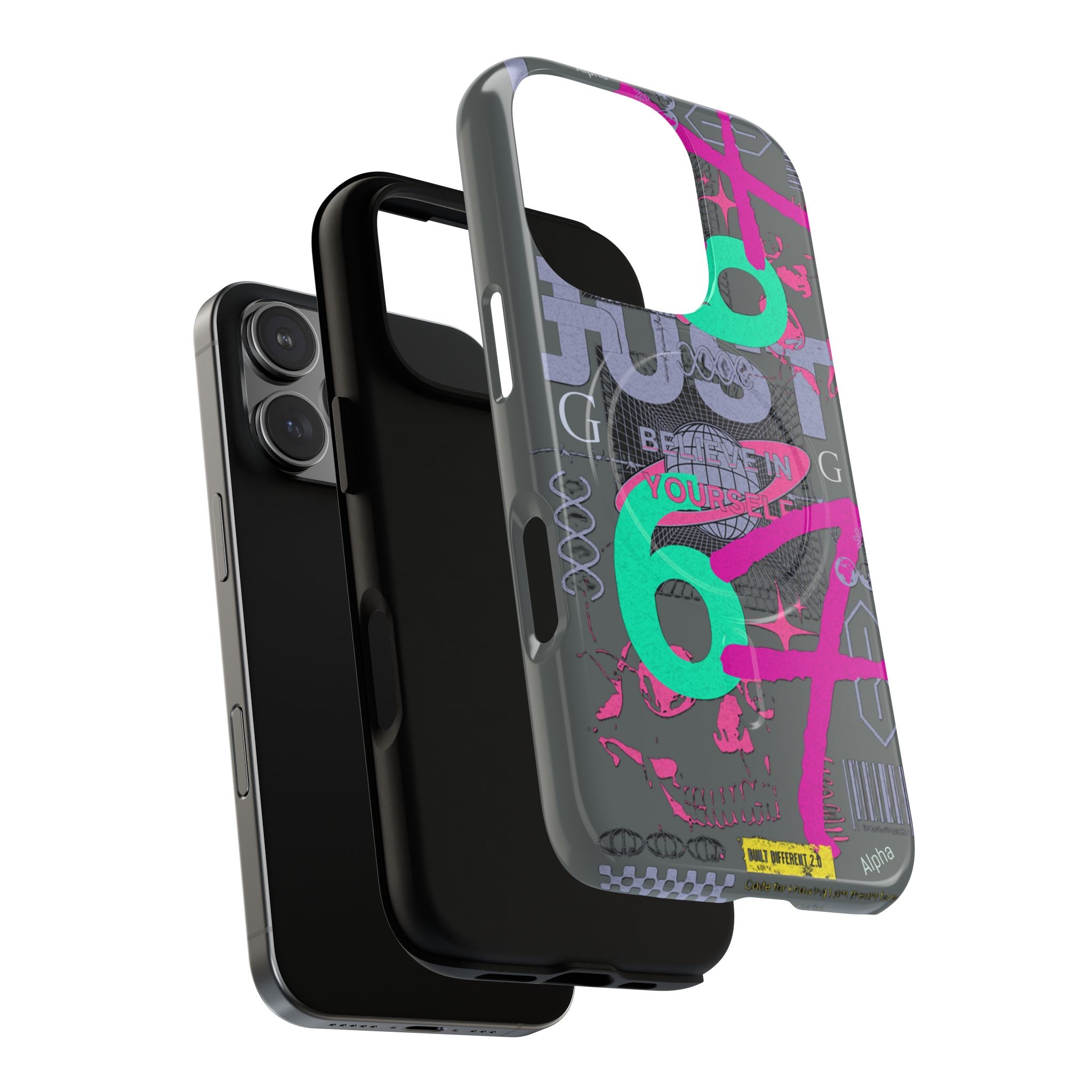 67 Vaporwave Street-Style Phone Case | Rugged Dual-Layer Protection | iPhone 17 Series