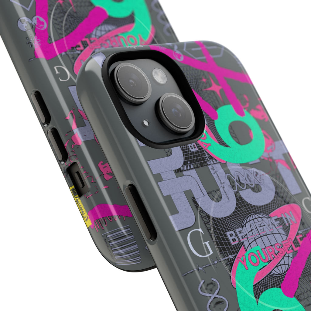 67 Vaporwave Street-Style Phone Case | Rugged Dual-Layer Protection | iPhone 17 Series